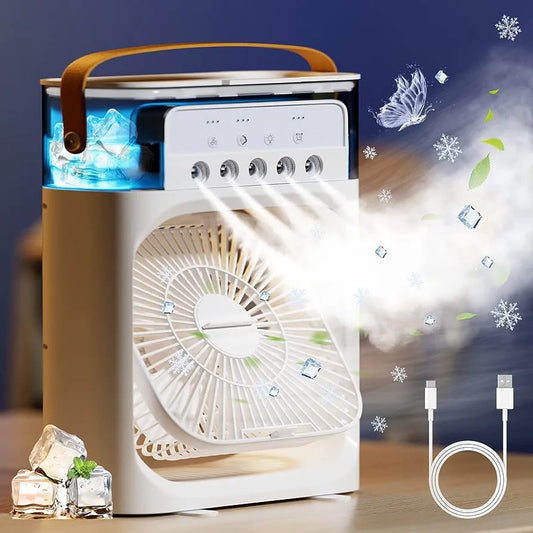 Mini Ventilador Portátil c/ Humidificador